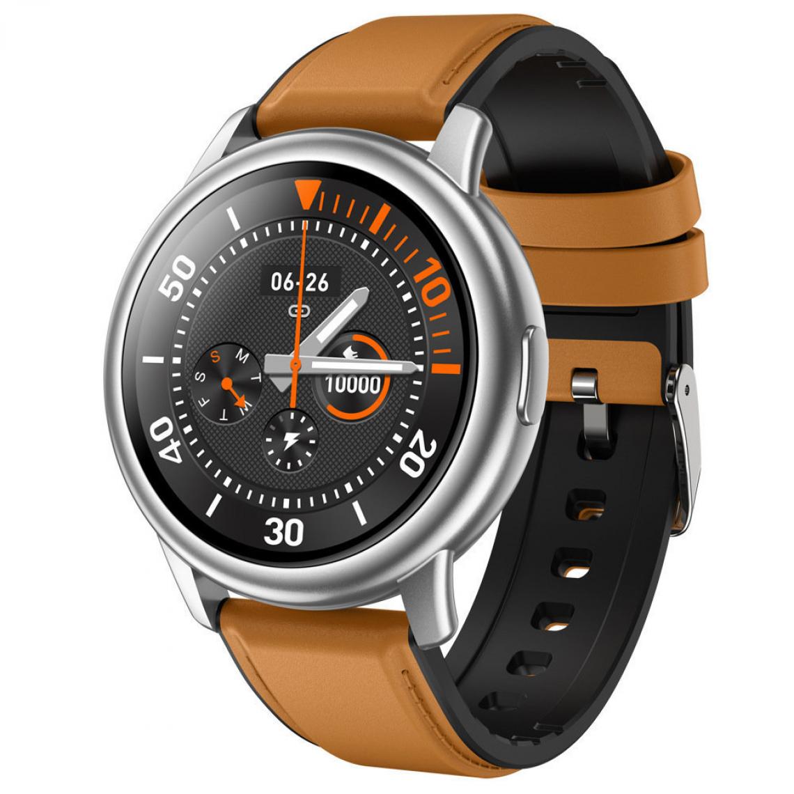 Chronotech Montres - Chronus Smart Watch Fitness Tracker Mens Watch Wristwatch IP68 Waterproof Men Fitness Smart Wristband Bracelet BT5.0(Brown) - Montre connectée