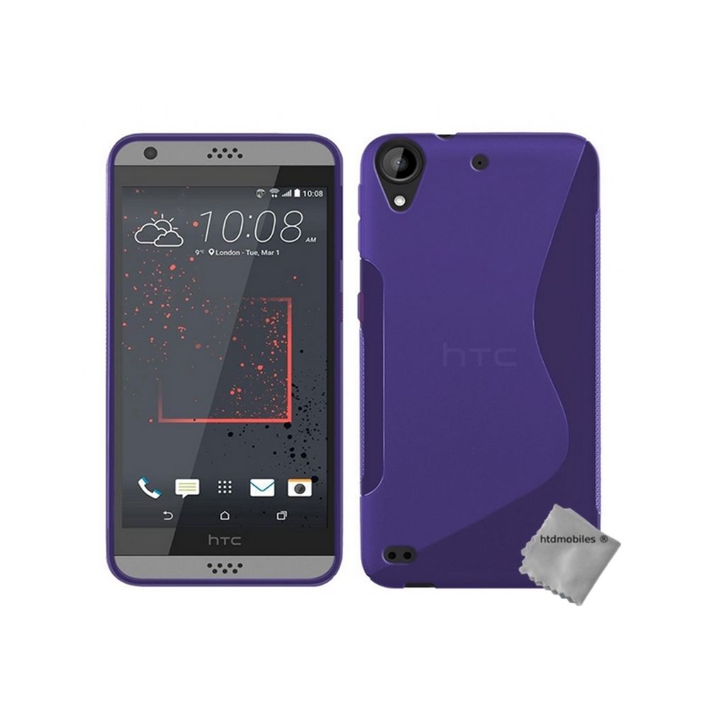 Htdmobiles - Housse etui coque pochette silicone gel fine pour HTC Desire 630 + film ecran - MAUVE - Autres accessoires smartphone