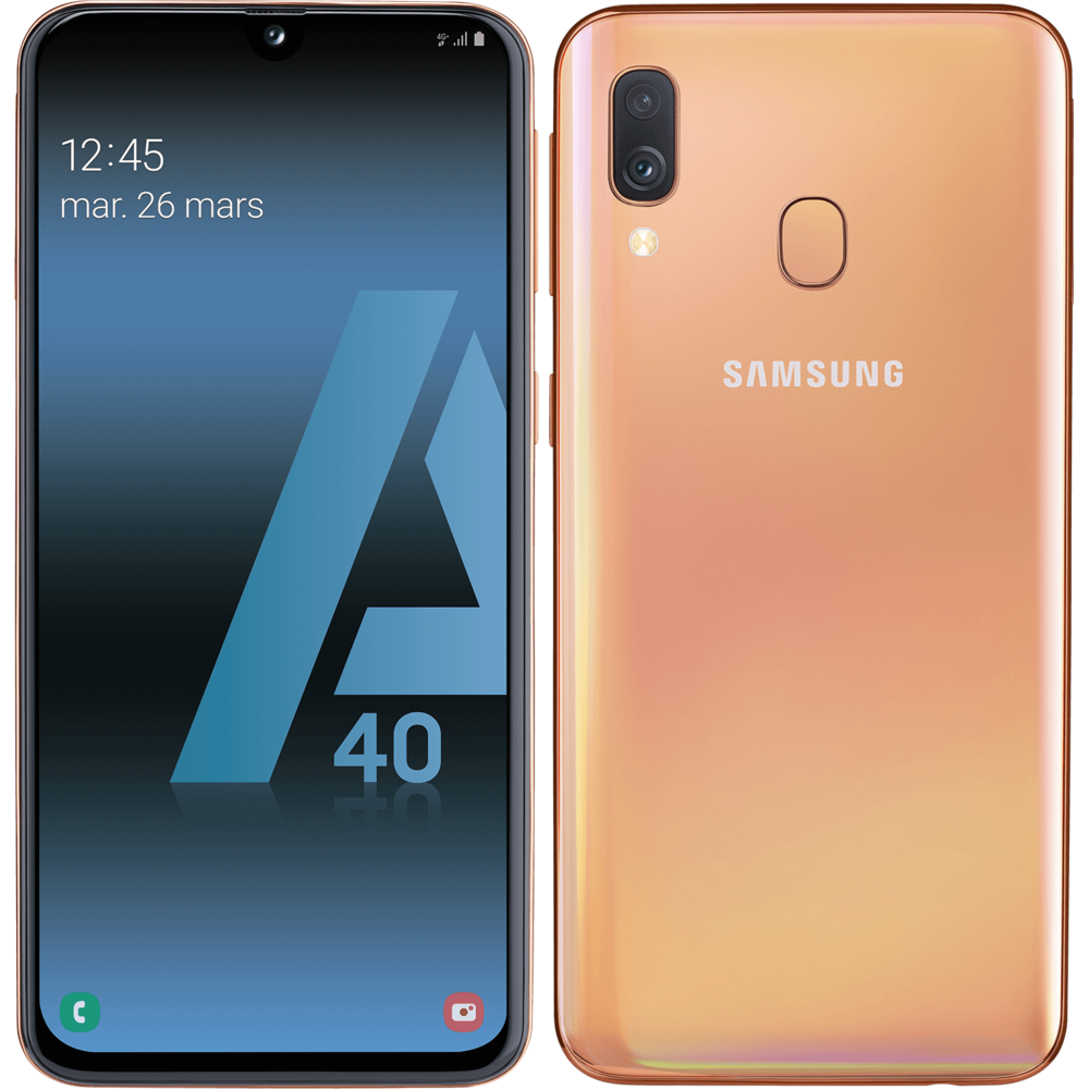 Samsung - Galaxy A40 - 64 Go - Corail - Smartphone Android