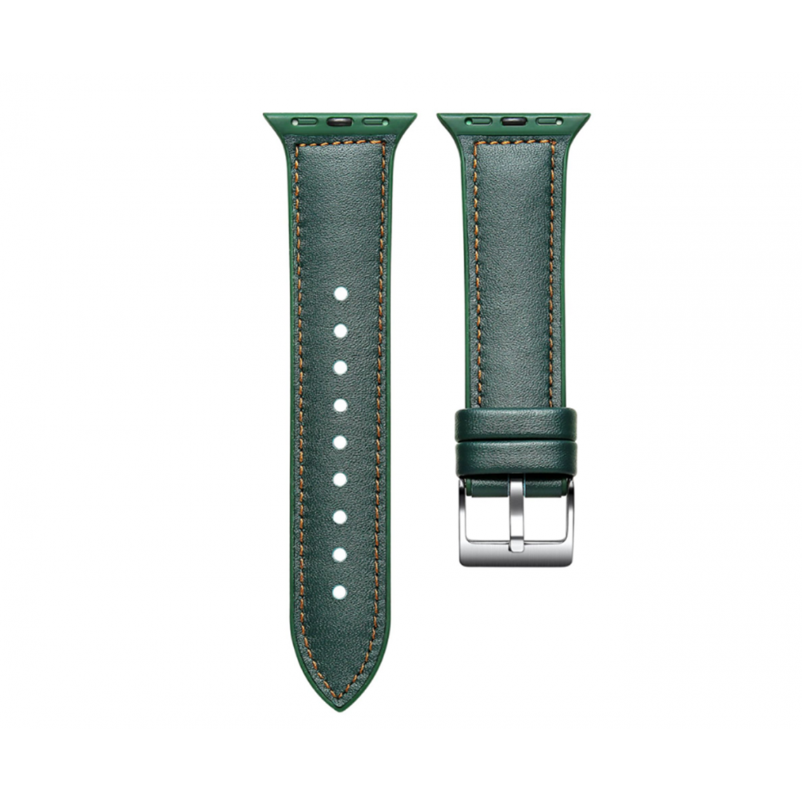 Generic - B03 Cuir Vert Sport Sangle de rechange Bracelet de rechange Apple Watch Band 42mm 44mmmwomen Hommes pour iWatch3456 Génération SE - Accessoires Apple Watch
