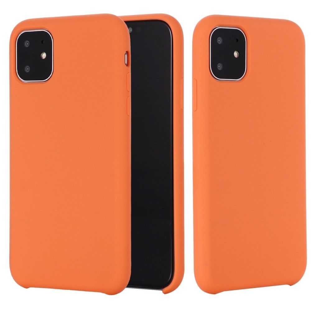 marque generique - Coque en silicone liquide orange pour votre Apple iPhone XS Max 6.5 pouces - Coque, étui smartphone