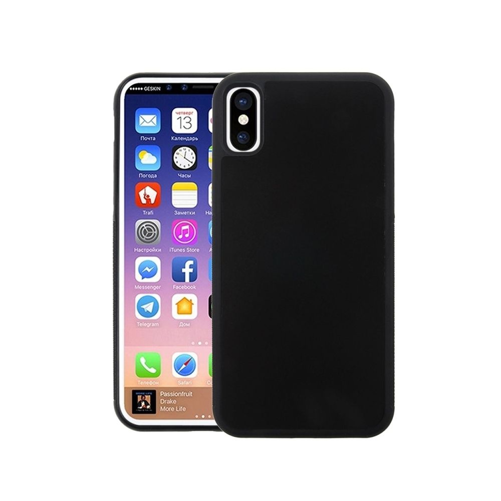 Wewoo - Coque renforcée noir pour iPhone X TPU + PC Anti-Gravity Dropproof Étui de Protection Arrière de - Coque, étui smartphone