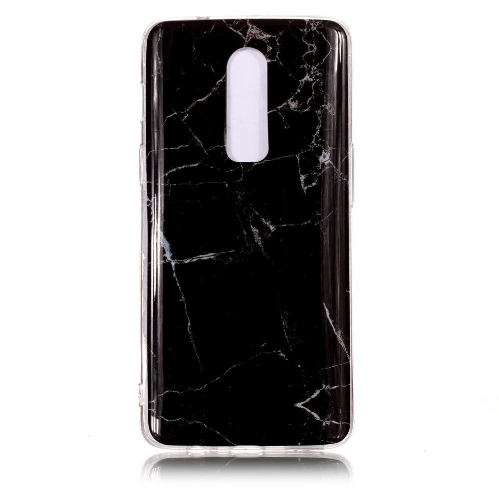 marque generique - Coque en TPU marbre modèle noir pour votre OnePlus 6 - Autres accessoires smartphone
