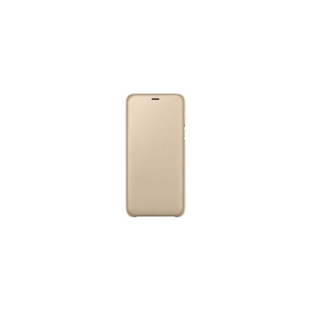 Samsung - Flip Wallet Galaxy A6 Plus - Or - Coque, étui smartphone
