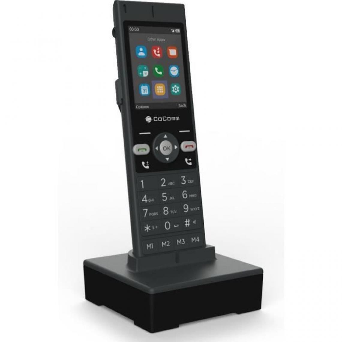 CoComm - Cocomm DT 200 Téléphone Sans Fil 4G - Noir - Téléphone fixe filaire