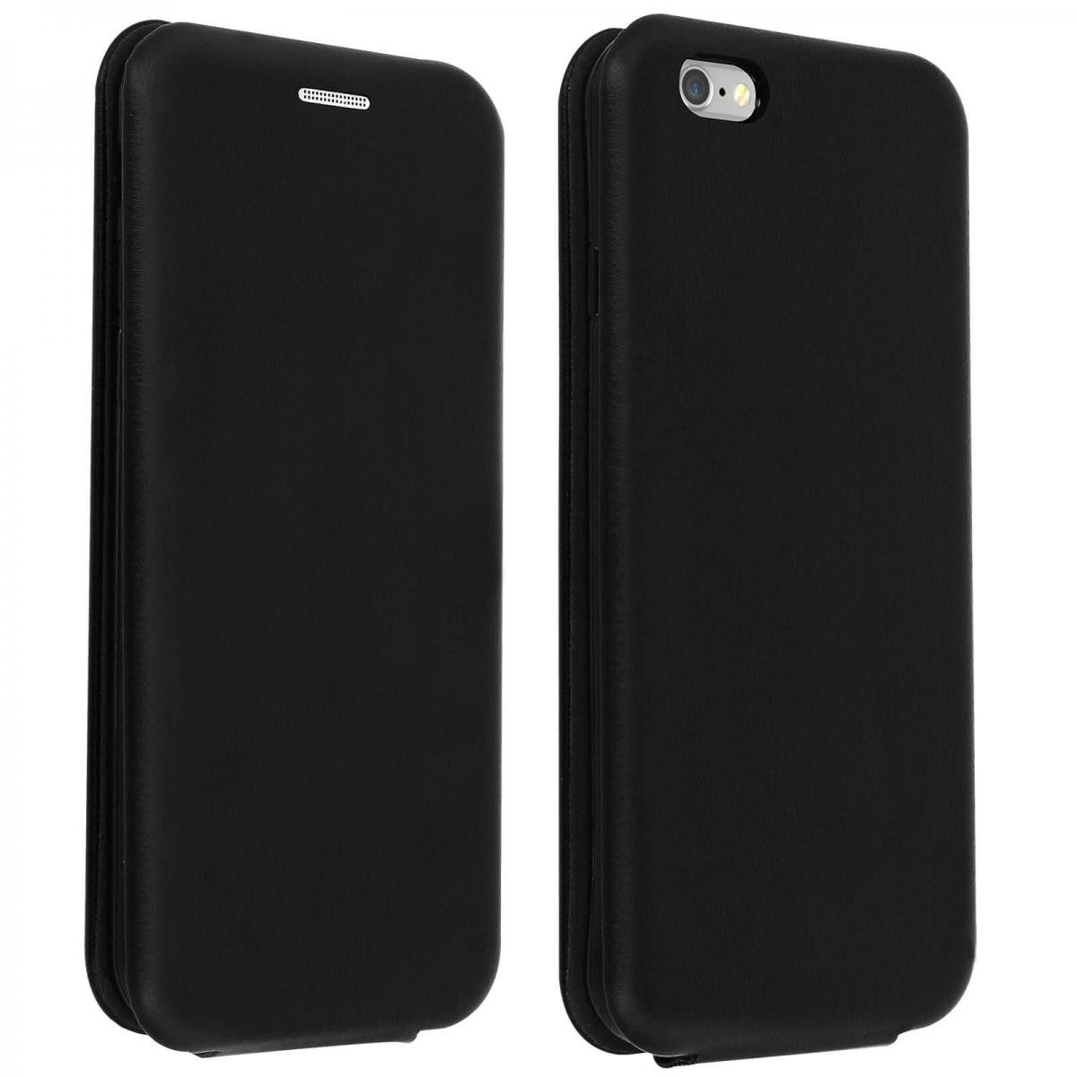 Avizar - Étui Apple iPhone 6 / 6S Housse Clapet vertical Porte-carte Noir - Coque, étui smartphone