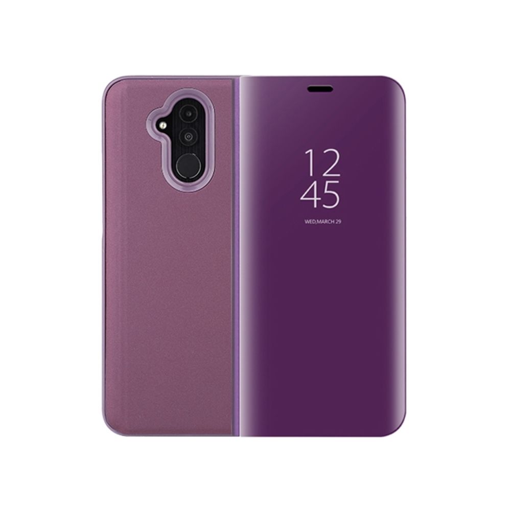 Wewoo - Étui en cuir PU avec rabat horizontal Clear View pour Huawei Mate 20 Lite, avec support (Violet) - Coque, étui smartphone