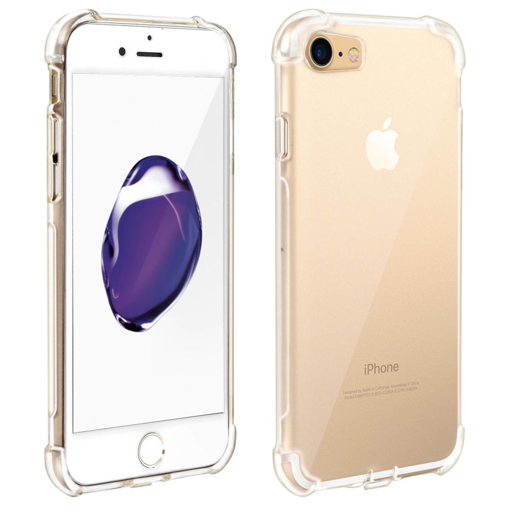 Akashi - Coque iPhone SE 2020/7/8 Flexible Angles Renforcés Akashi Transparent - Coque, étui smartphone