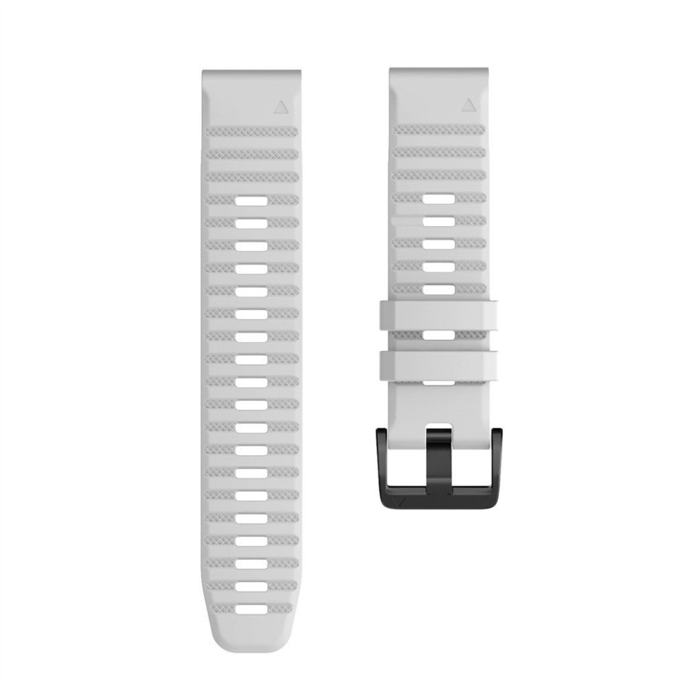 Wewoo - Bracelet pour montre connectée Garmin Fenix 6X 26mm Smartwatch à en silicone à libération rapide Blanc - Bracelet connecté