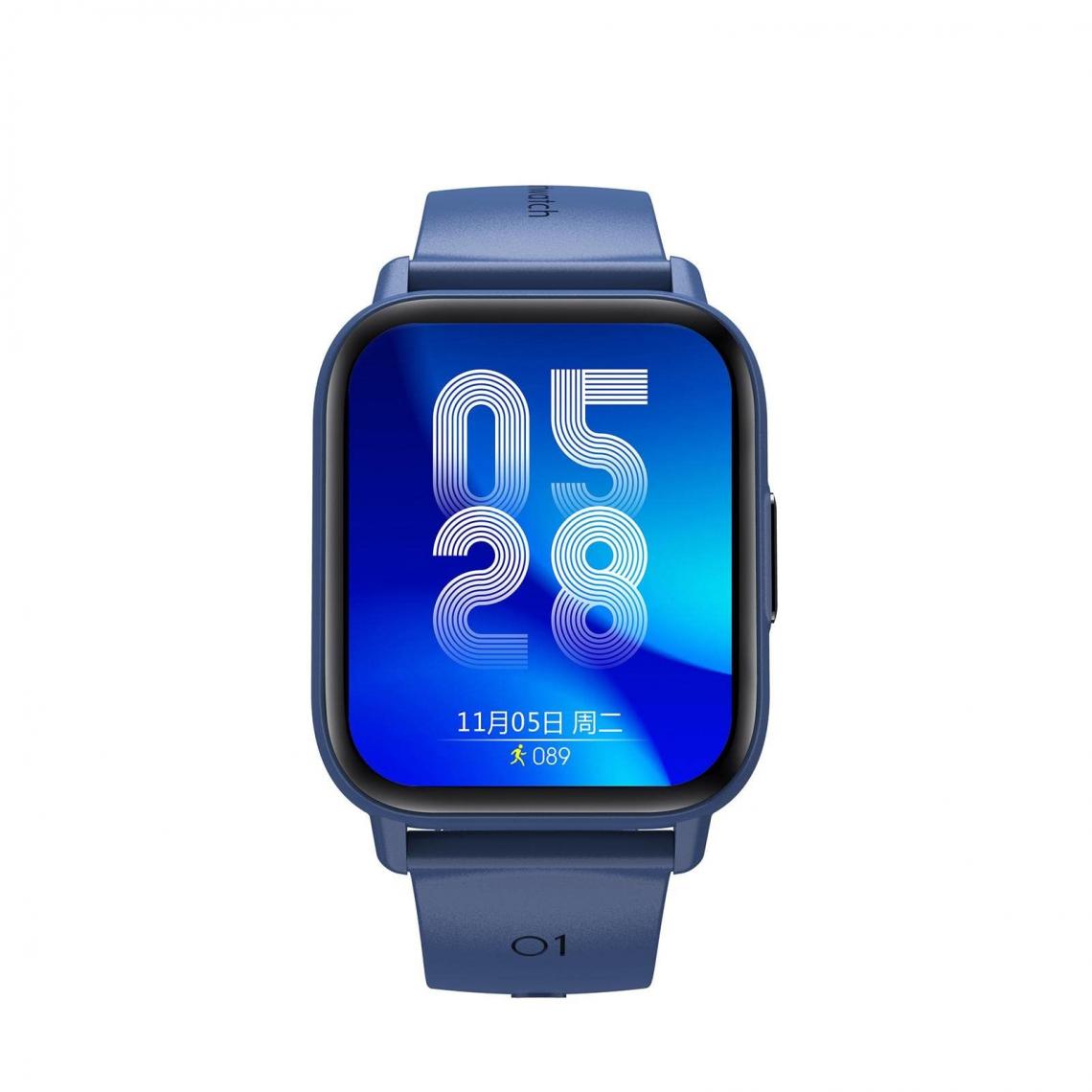 Chronotech Montres - Chronus Waterproof Smart Watch, HD LCD Health Monitor, Full Touch Watch, Waterproof Fitness Watch, Sleep Device(Blue) - Montre connectée