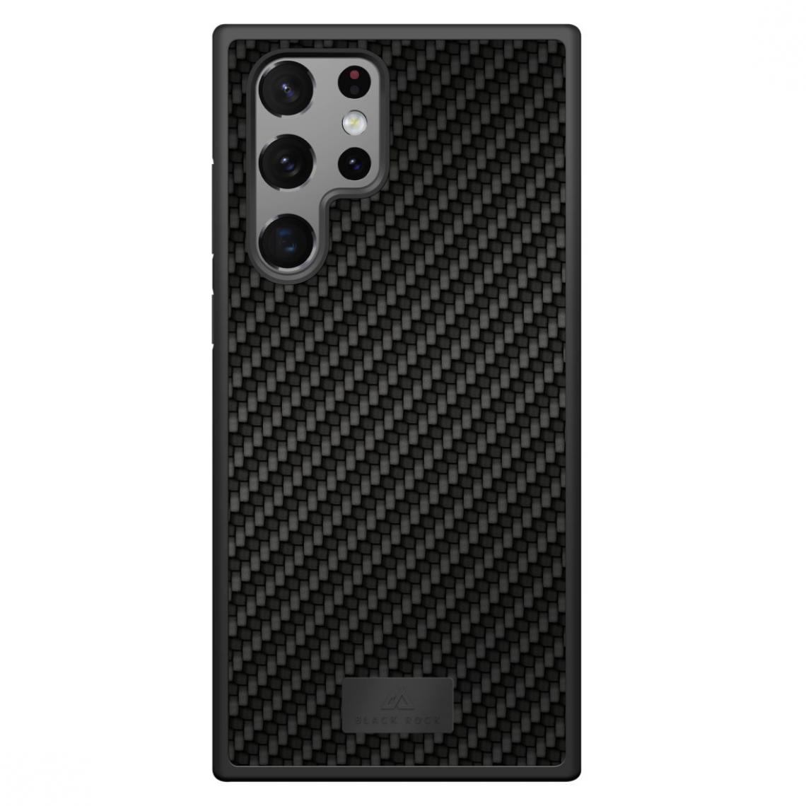 Black Rock - Coque de protection "Protective Real Carbon" pour S.Galaxy S22 Ultra 5G, noir - Coque, étui smartphone