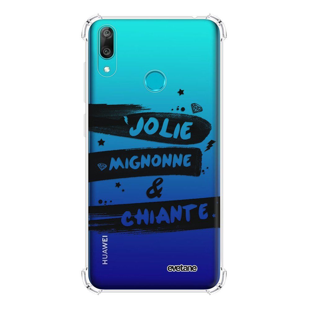 Evetane - Coque Huawei Y7 2019 anti-choc souple avec angles renforcés transparente Jolie Mignonne et chiante Evetane - Coque, étui smartphone