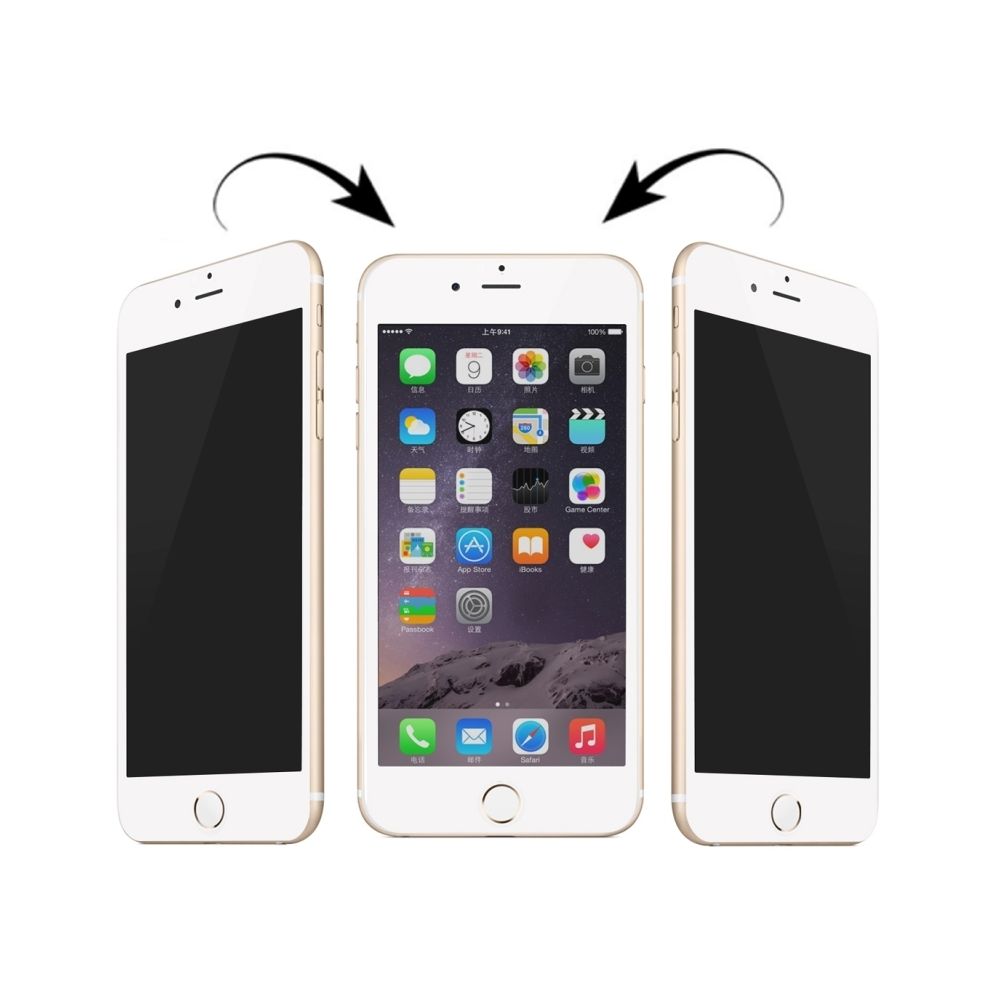 Wewoo - Verre trempé blanc pour iPhone 6 Plus et 6s Plus 0.3mm 180 Degrés Confidentialité Anti-reflets Plein écran Protecteur D'écran En - Protection écran smartphone