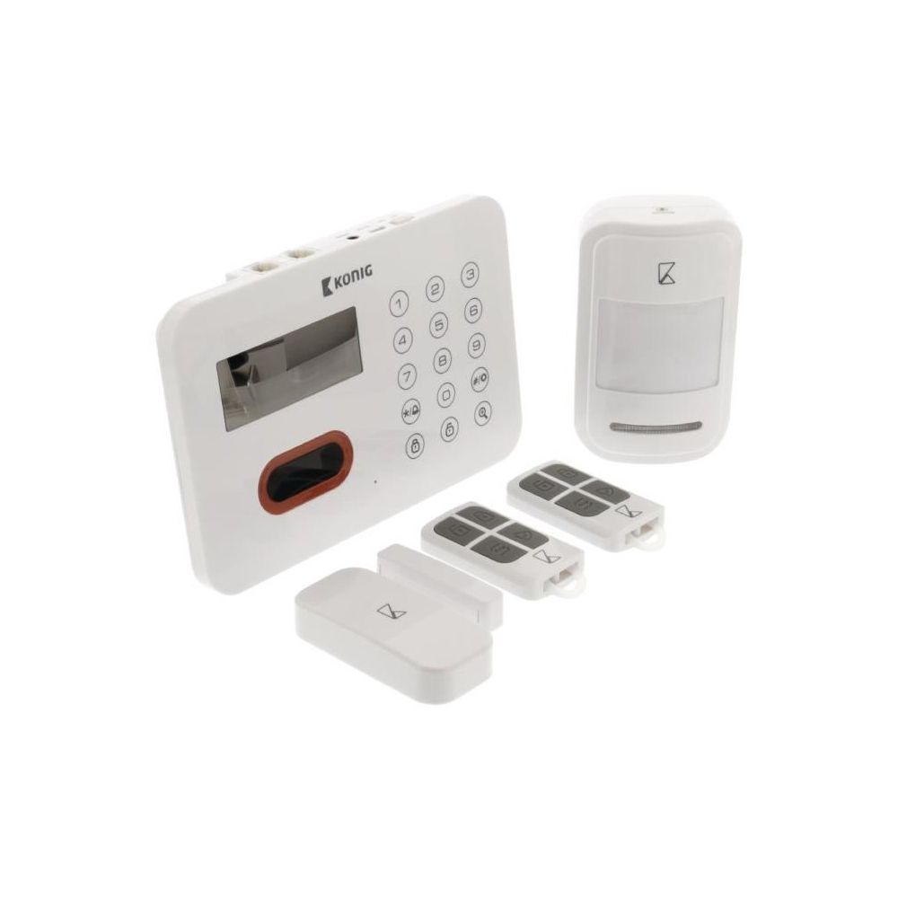 Konig - KONIG Pack alarme maison sans fil 433 MHz 90 dB SAS-ALARM240 - Alarme connectée