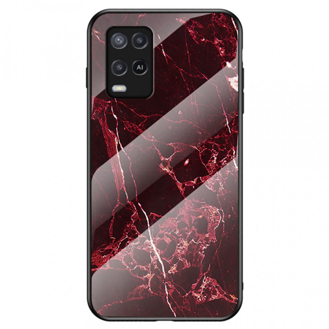 Other - Coque en TPU Conception de motif de marbrure anti-rayures marbre rouge sang pour votre Oppo A54 4G - Coque, étui smartphone