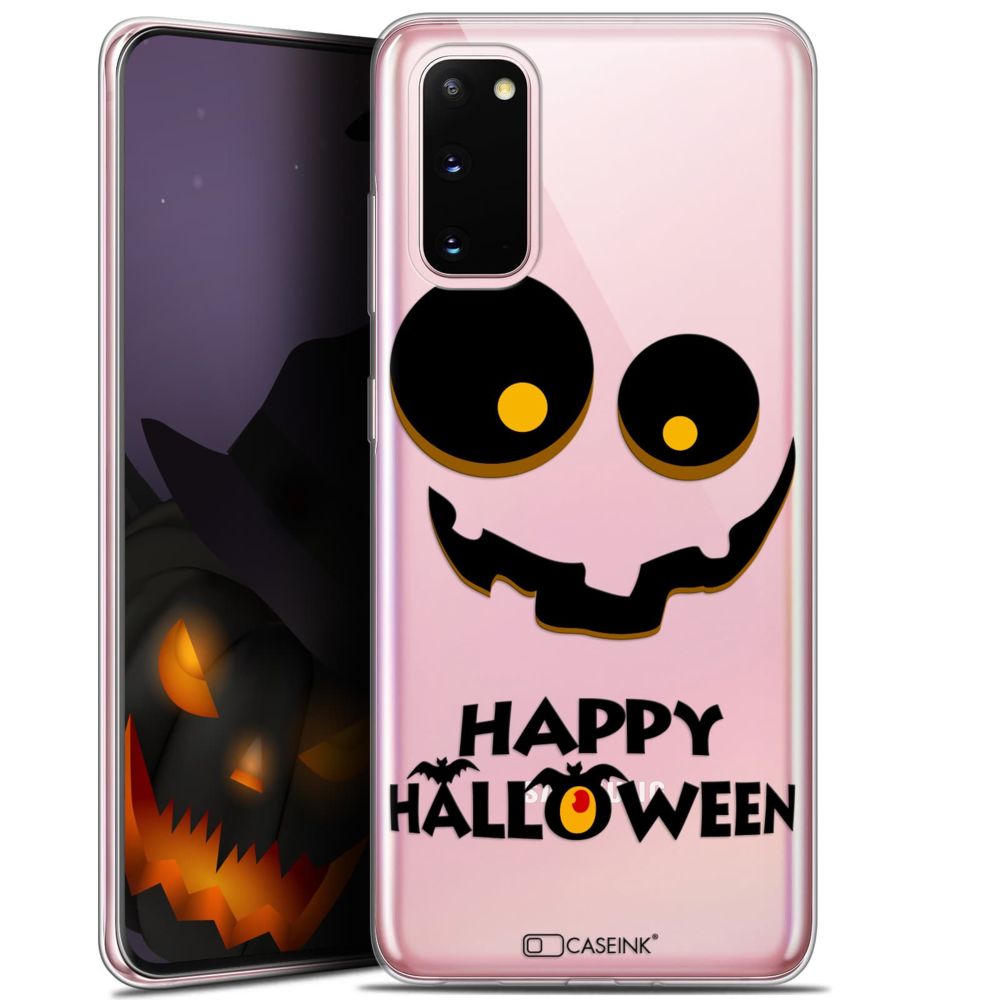 Caseink - Coque Pour Samsung Galaxy S20 (6.2 ) [Gel HD Collection Halloween Design Happy - Souple - Ultra Fin - Imprimé en France] - Coque, étui smartphone