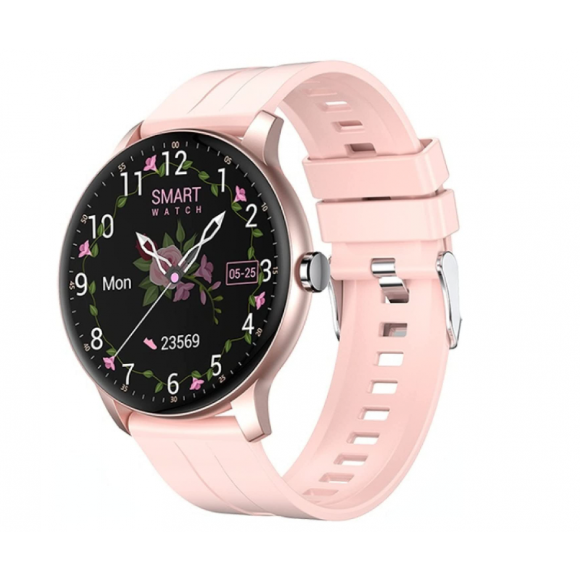 Chronotech Montres - Smart Watch with Bluetooth Calling, Heart Rate, Sleep Monitoring, Information Reminder, IP67 Waterproof for Men and Women (pink) - Montre connectée