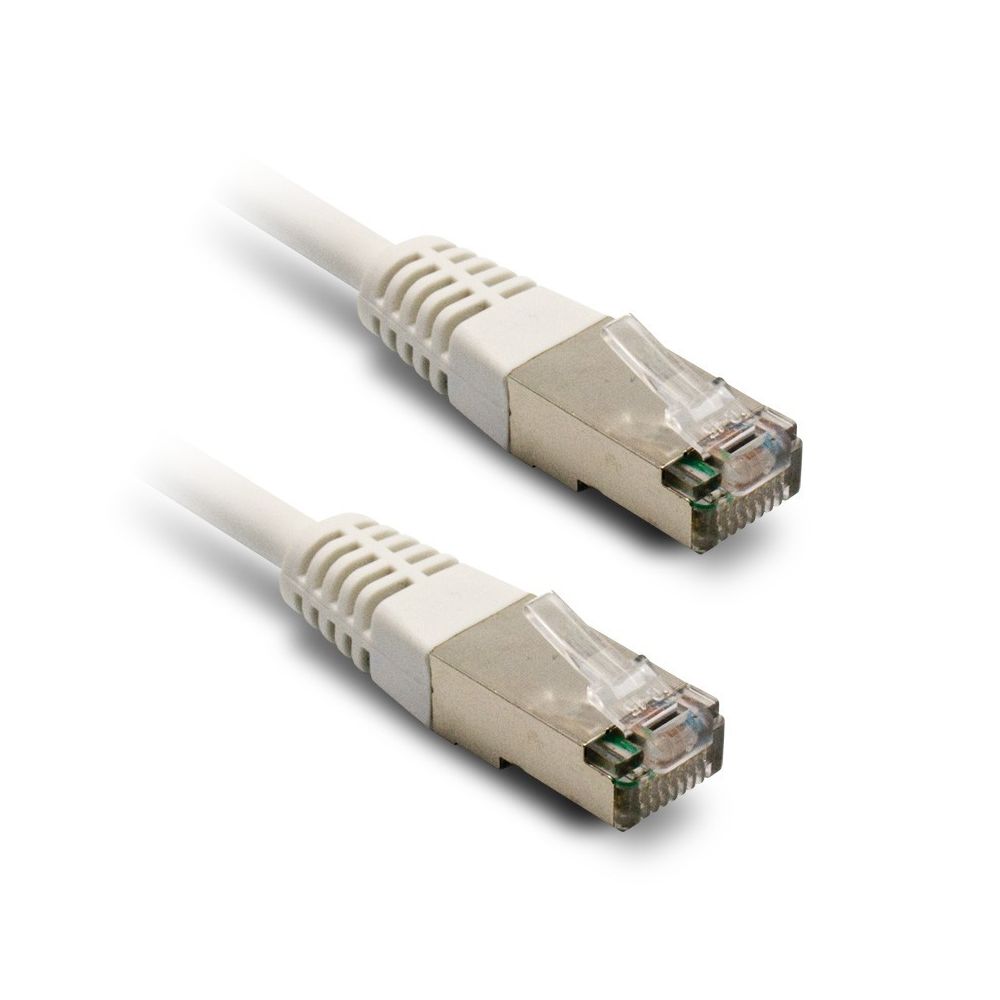 Metronic - Cordon Ethernet RJ45 3 m Droit Blindé - Accessoires Téléphone Fixe