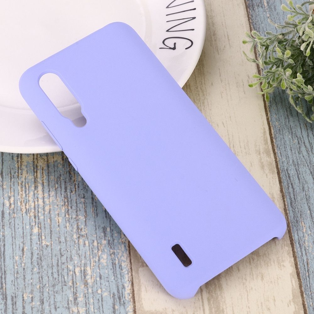 Wewoo - Coque Souple antichoc en silicone liquide de couleur solide pour Xiaomi Mi CC9e Violet - Coque, étui smartphone