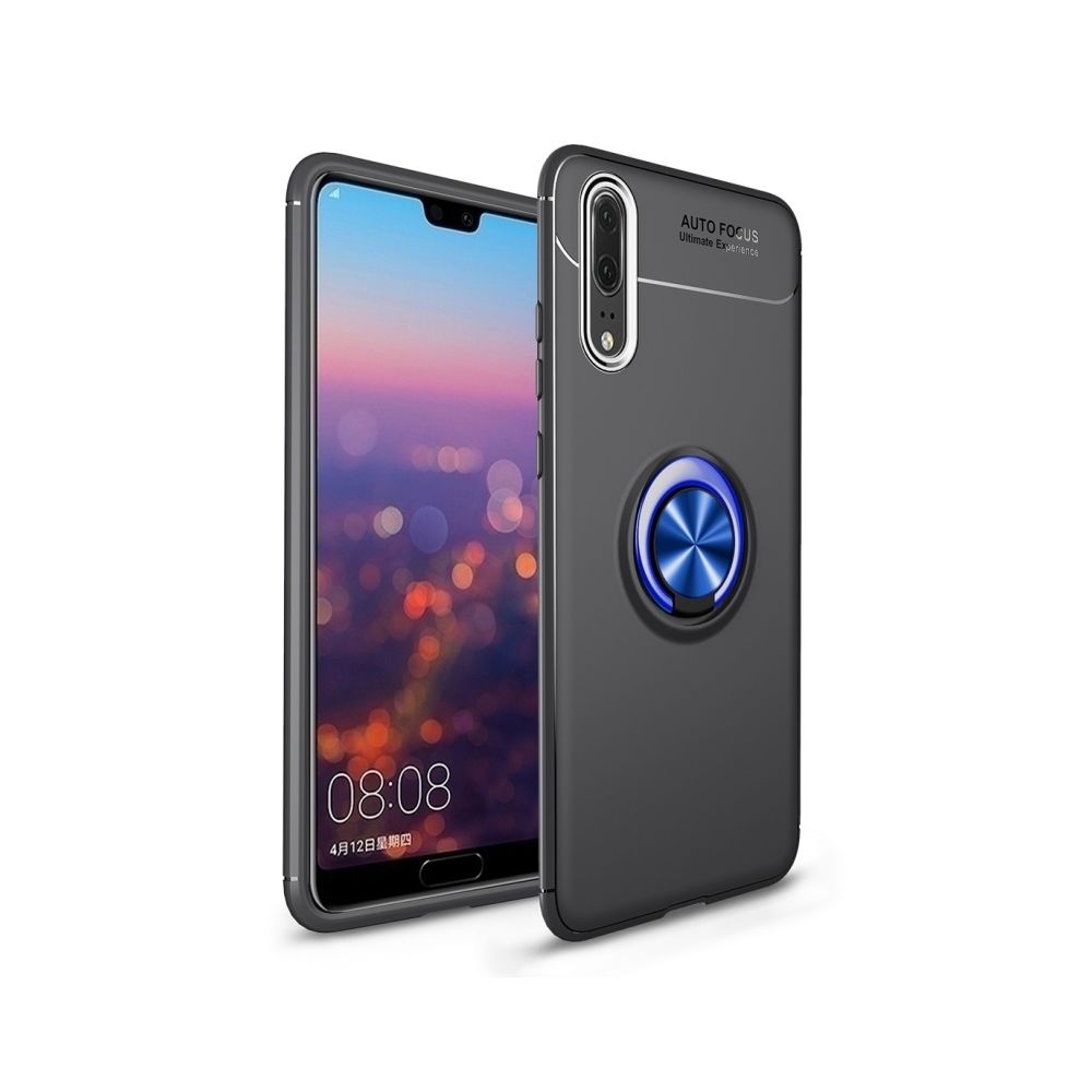 Wewoo - Etui TPU antichoc pour Huawei P20 Pro, avec support invisible (étui noir + support bleu) - Coque, étui smartphone