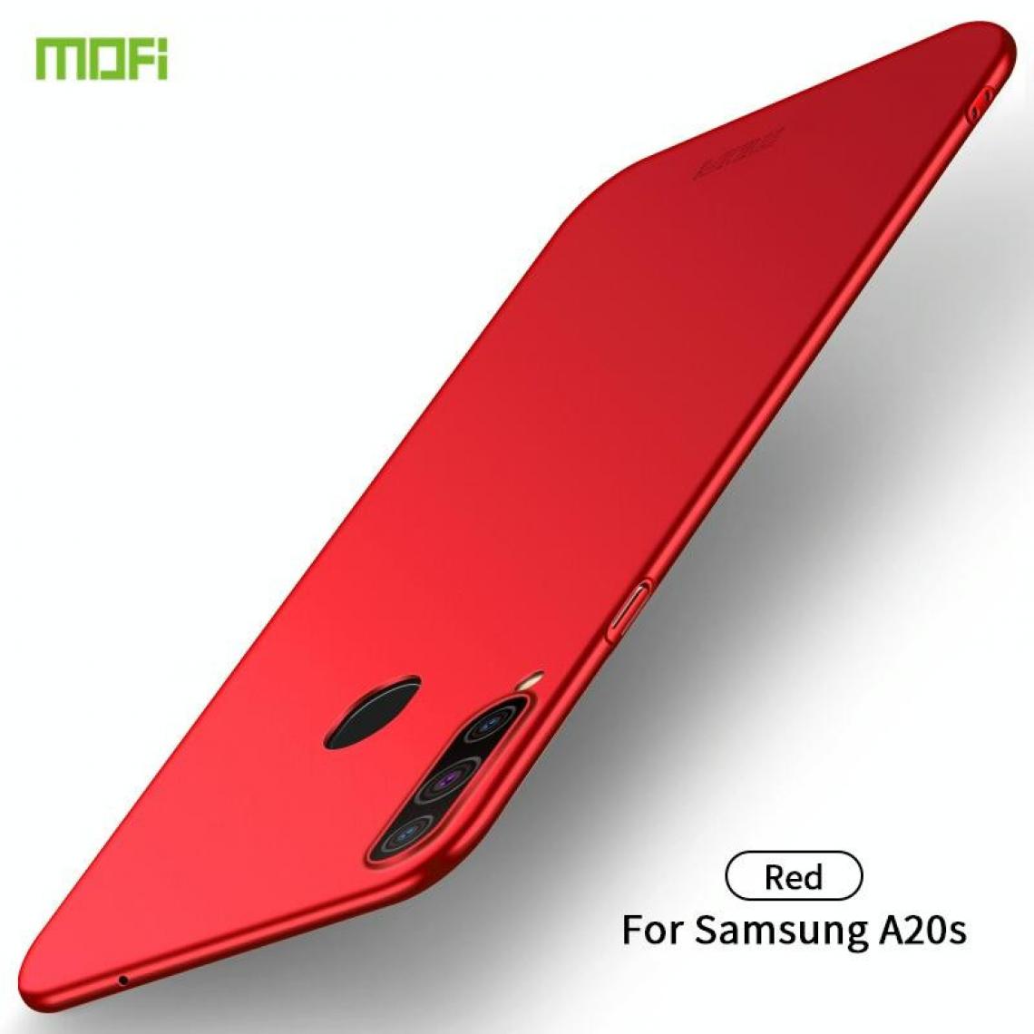 Wewoo - Coque Rigide Pour Galaxy A20S Etui ultra-mince PC dépoli Rouge - Coque, étui smartphone
