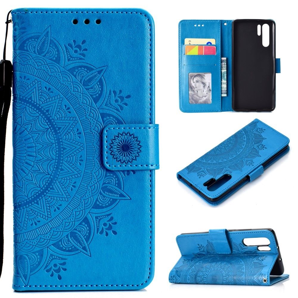 marque generique - Etui en PU motif mandala bleu pour Huawei P30 Pro - Autres accessoires smartphone