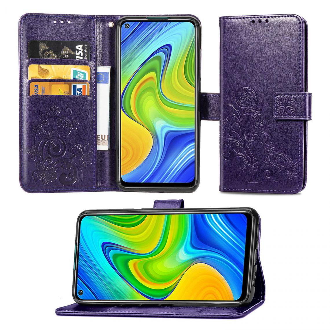 OtterBox - Xiomi Redmi 10X 4G/Redmi Note9 Housse Etui Coque de protection type portefeuille (lys) [Violet] - Coque, étui smartphone