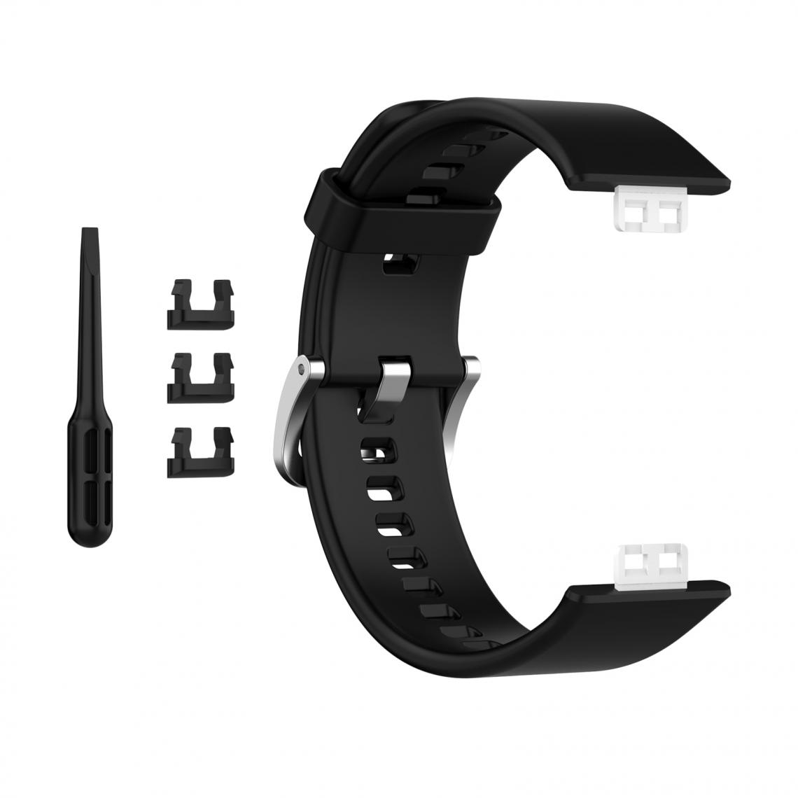 marque generique - Bracelet De Montre En Silicone Souple Pour Montre Huawei Fit TIA-B09 TIA-B19 Violet Clair - Accessoires montres connectées