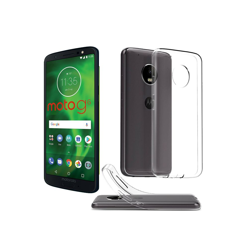 Xeptio - (Lenovo) Moto G 6 Etui Transparent/Coque antichoc gel de Protection en TPU Gel Invisible UltimKaz pour Motorola Moto G6 smartphone 2018 - Accessoires pochette Exceptional case - Protection écran smartphone