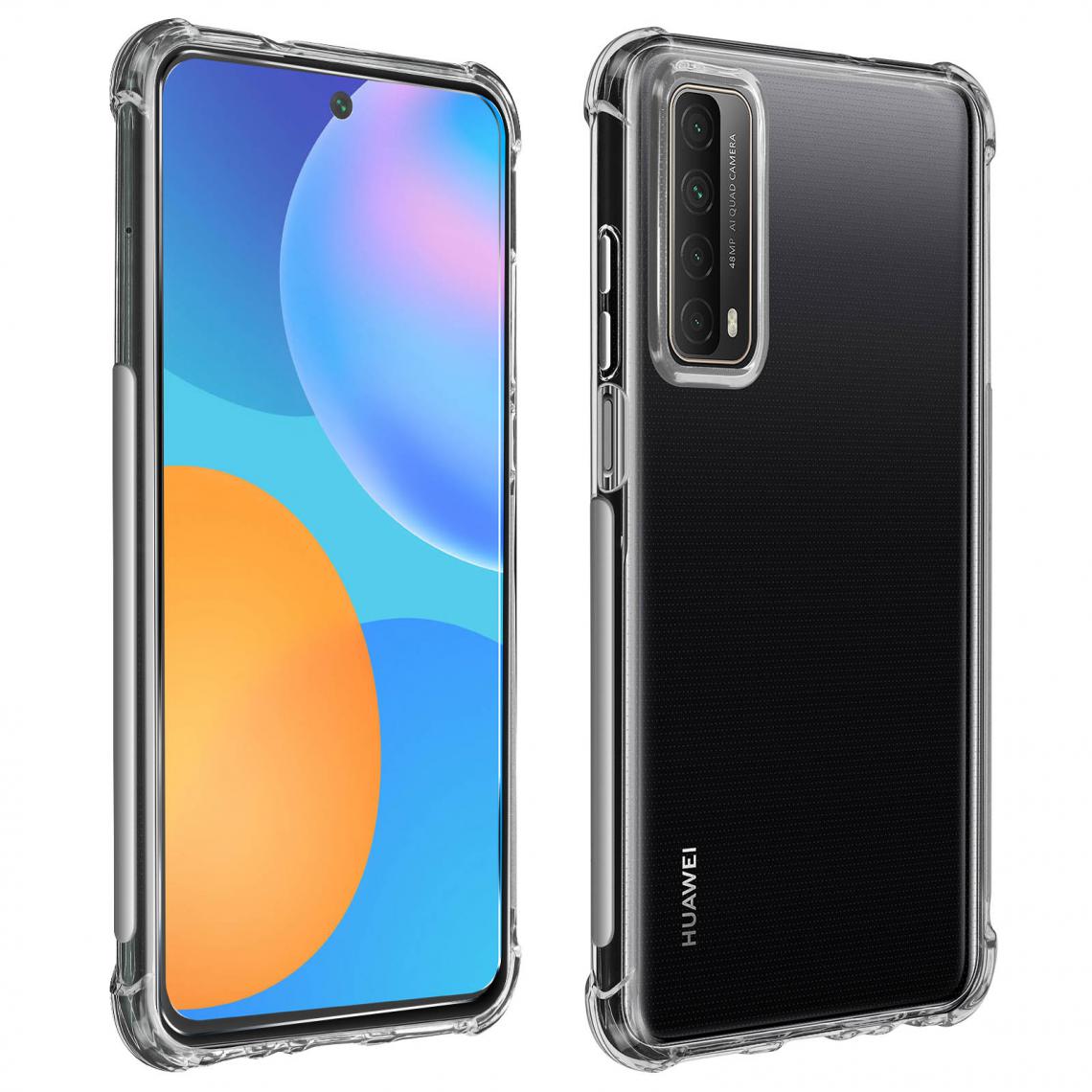Avizar - Pack Protection Huawei P smart 2021 Coque Souple + Verre Trempé Transparent - Coque, étui smartphone