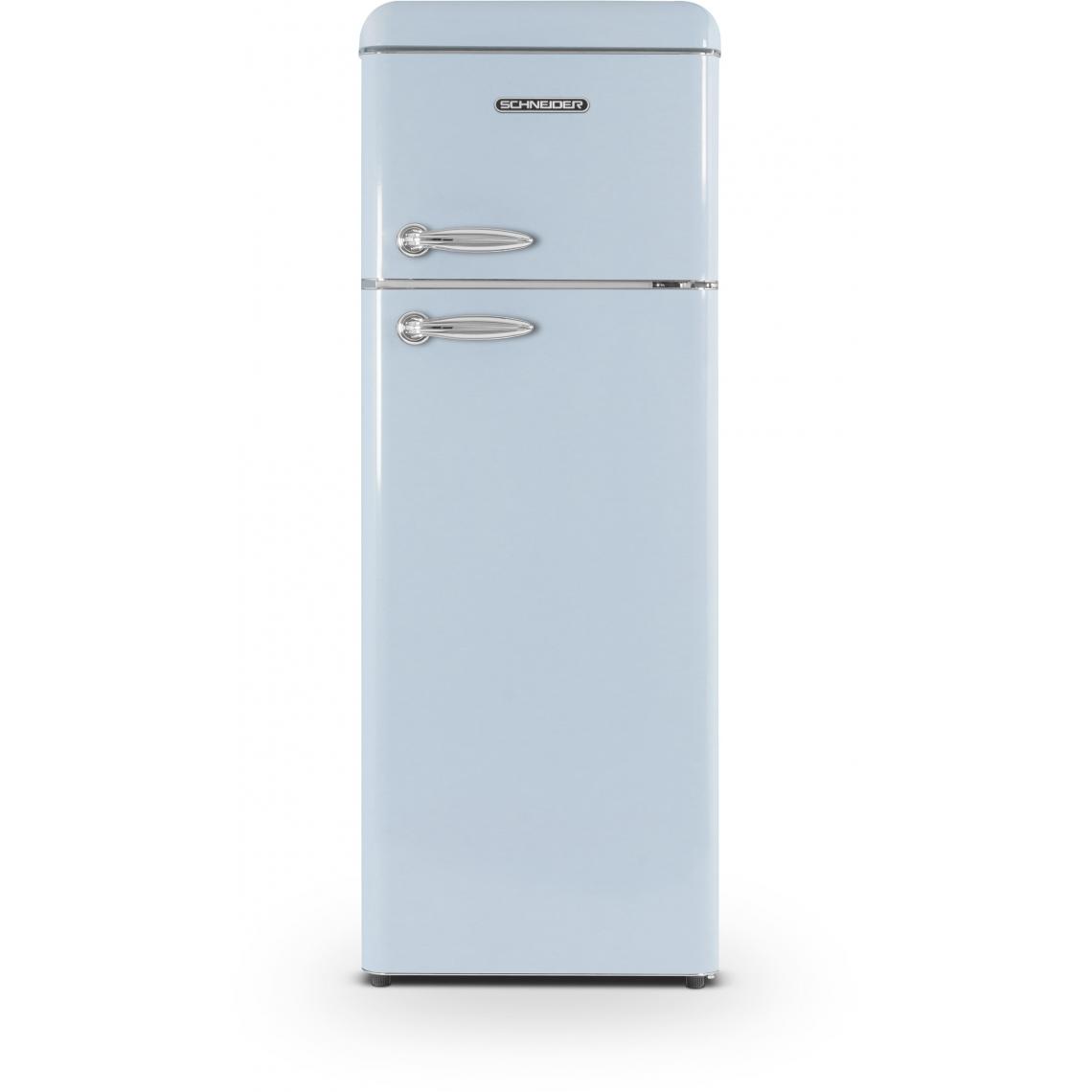 Schneider - Réfrigérateur congélateur haut SCDD208VBL - Réfrigérateur