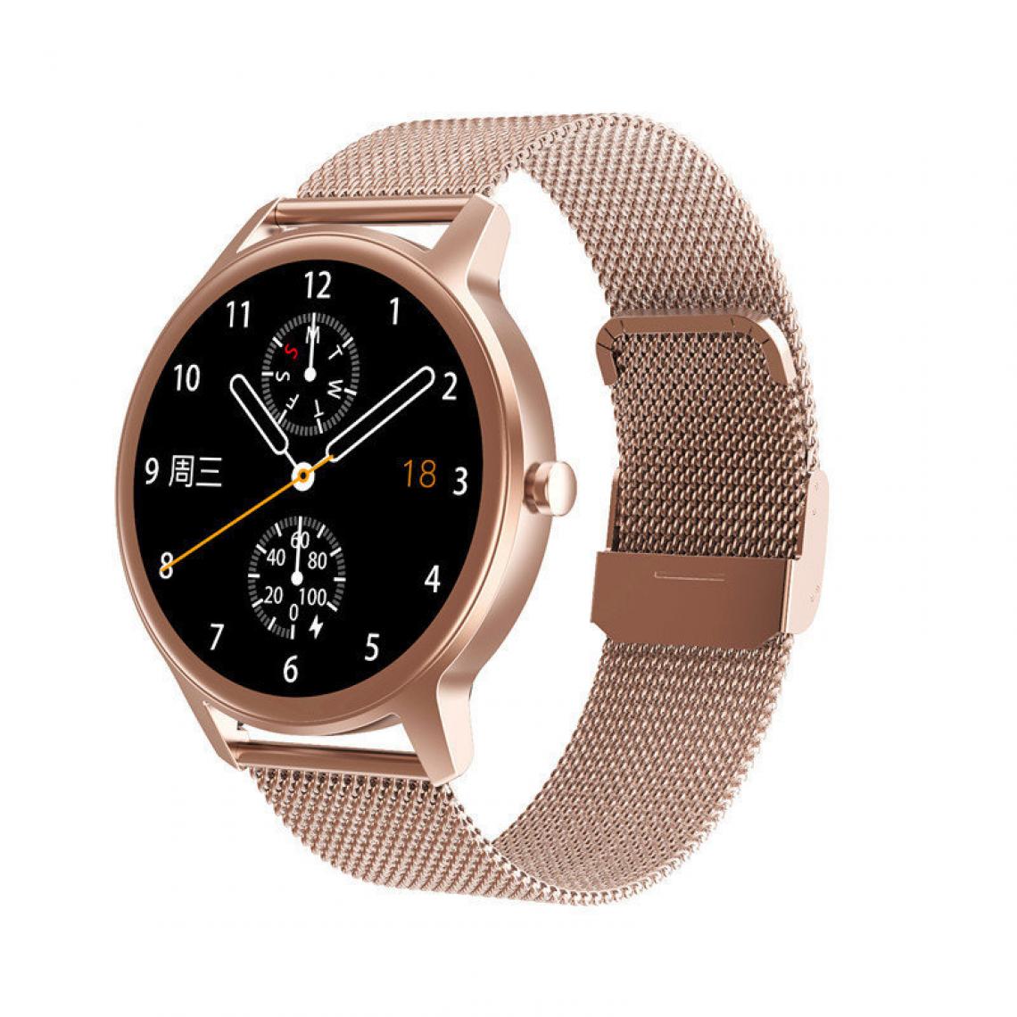 Chronotech Montres - Chronus Smart Watch Women with Heart Rate Healthy Care, Calorie Counter Sleep Monitor(gold) - Montre connectée