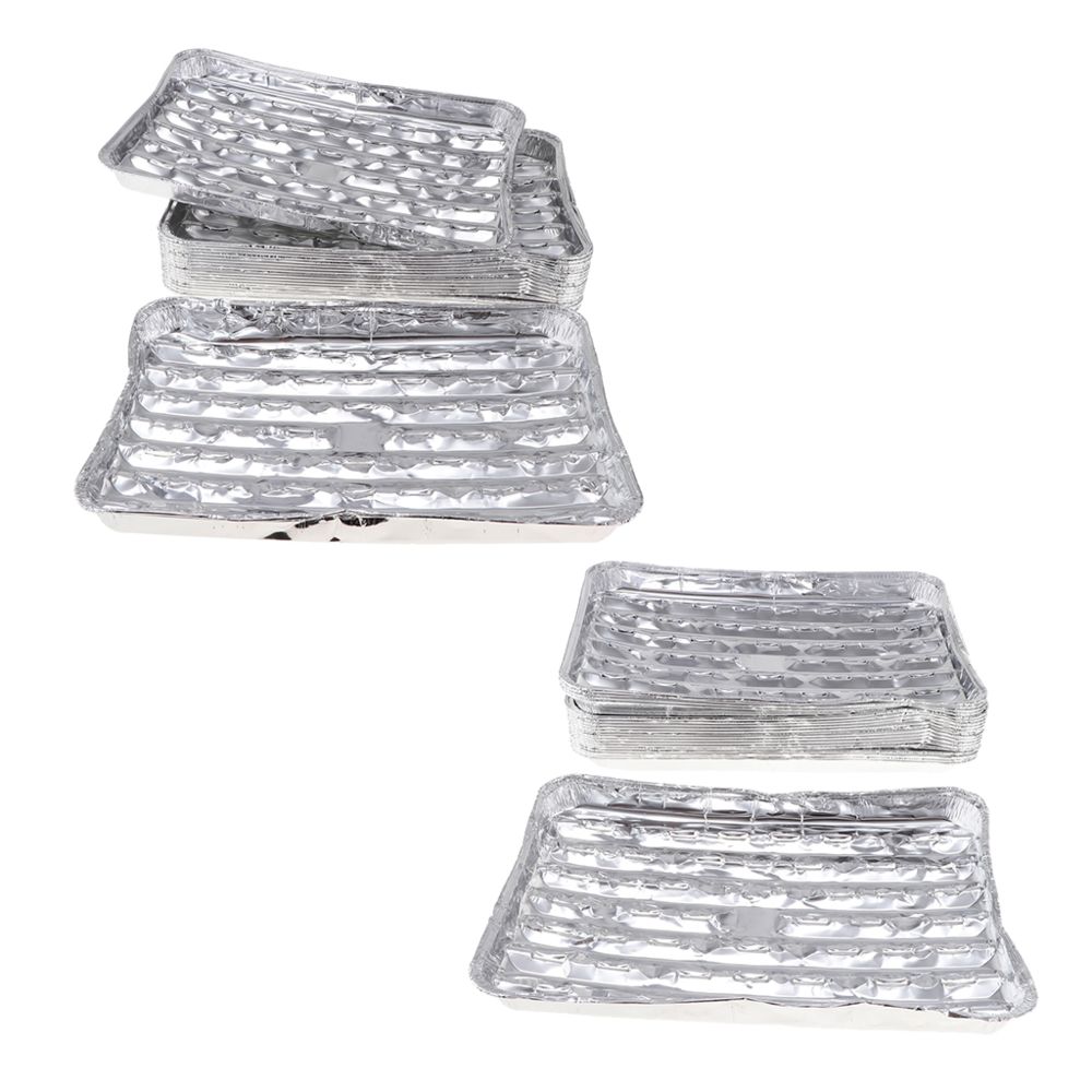 marque generique - Casseroles à papier aluminium jetable barquette - Pierrade, grill
