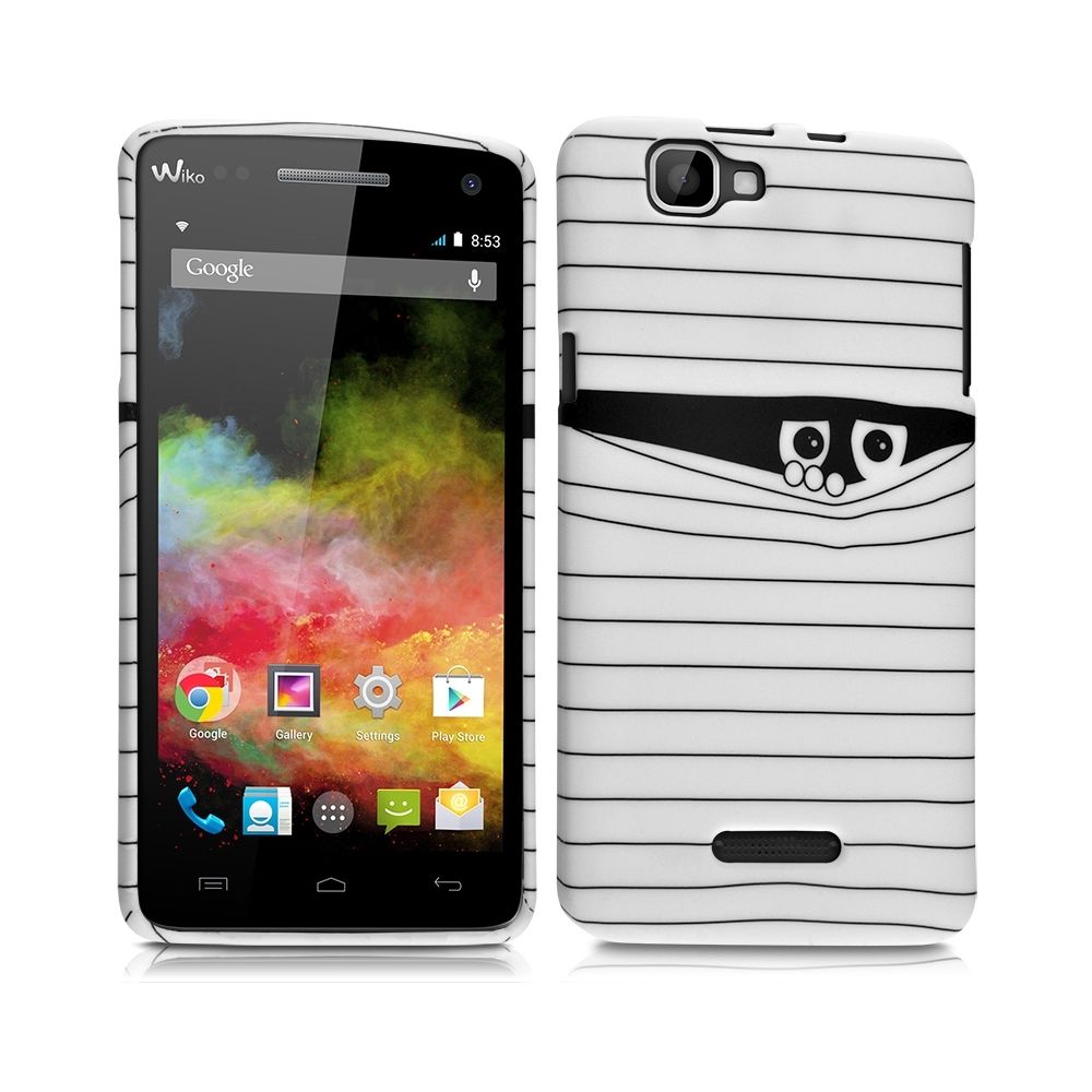 Karylax - Housse Etui Coque Semi Rigide avec Motif SC04 pour Wiko Rainbow 4G + Film de Protection - Autres accessoires smartphone