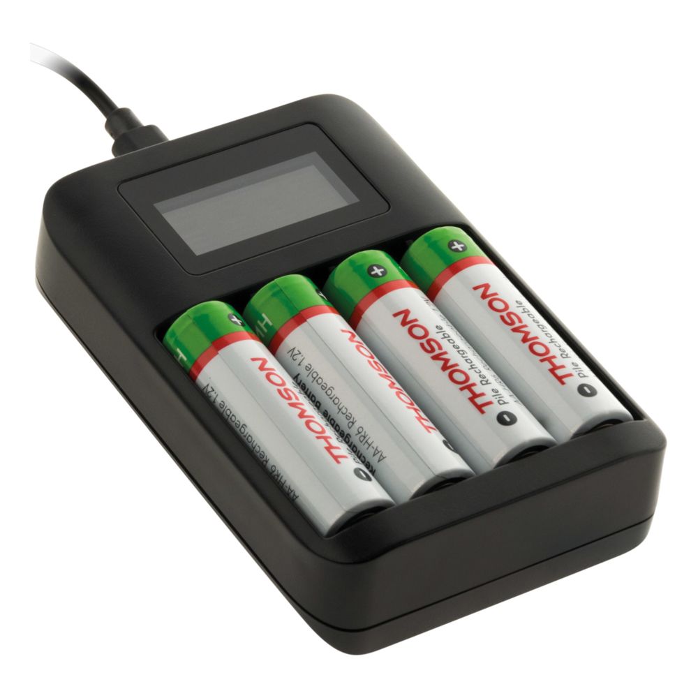 Thomson - Chargeur USB pour piles AA et AAA (fournies) - Thomson - Chargeur secteur téléphone