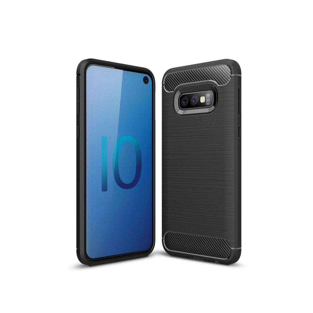 Wewoo - étuis Coque Housse en TPU texturée et fibre de carbone pour Galaxy S10e - Coque, étui smartphone