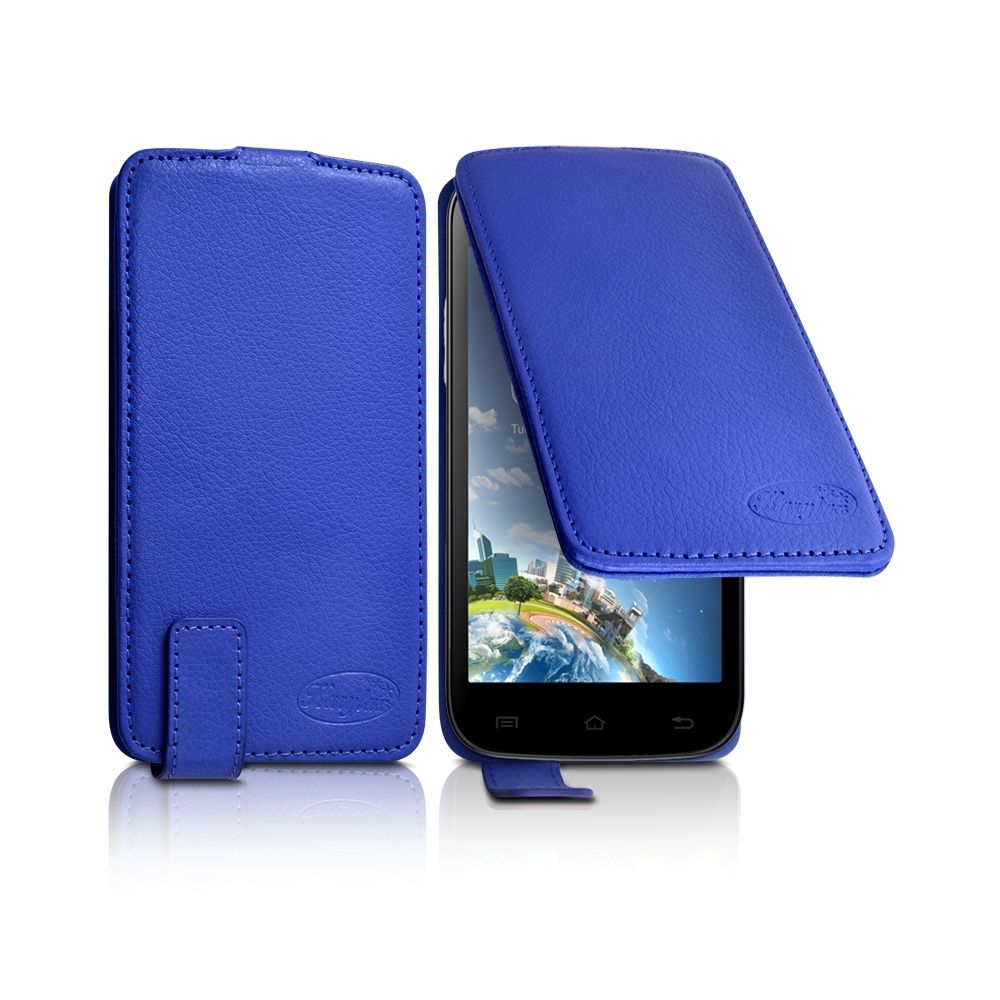 Karylax - Housse Etui Clapet Couleur Bleu Universel S pour THL W200 - Autres accessoires smartphone