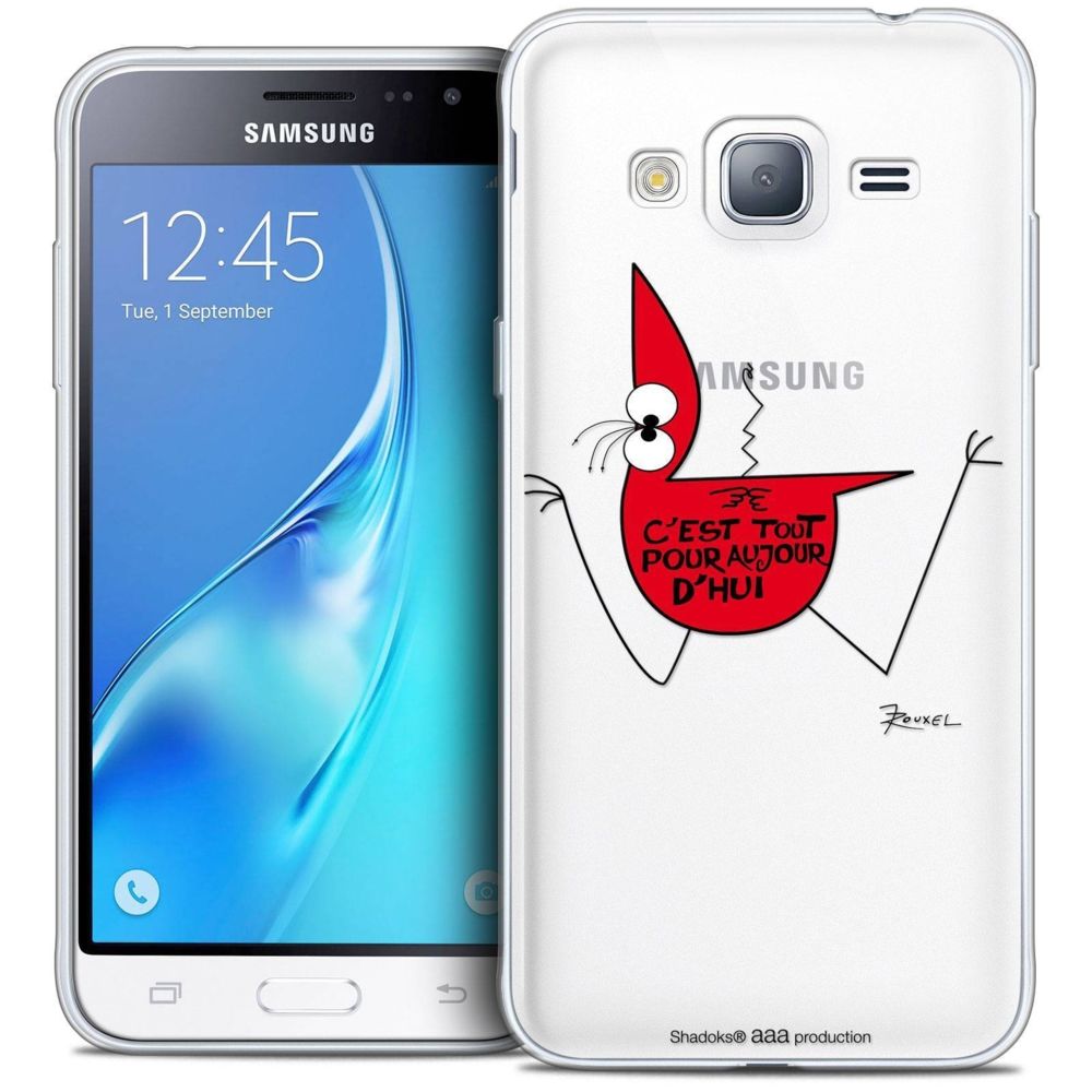 Caseink - Coque Housse Etui Samsung Galaxy J3 2016 (J320) [Crystal HD Collection Les Shadoks ? Design C'est Tout - Rigide - Ultra Fin - Imprimé en France] - Coque, étui smartphone