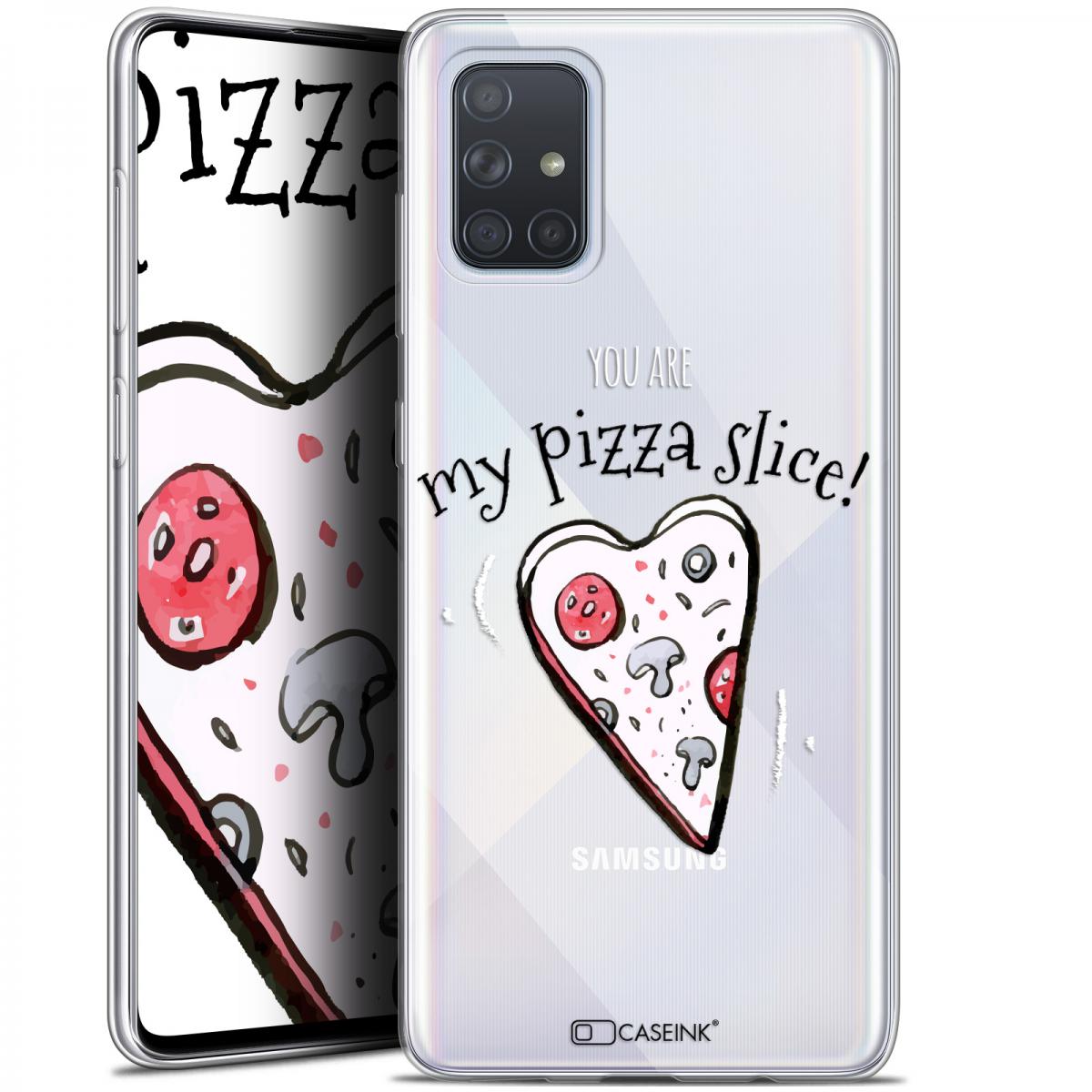 Caseink - Coque Pour Samsung Galaxy A71 (A715) (6.7 ) [Gel HD Collection Love Saint Valentin Design My Pizza Slice - Souple - Ultra Fin - Imprimé en France] - Coque, étui smartphone