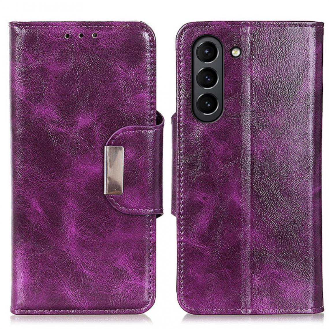Other - Etui en PU Cheval fou avec support et 6 porte-cartes violet pour votre Samsung Galaxy S21 FE - Coque, étui smartphone