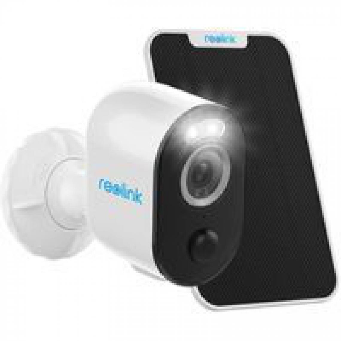 Reolink - 4MP Caméra Surveillance WiFi - Argus 3 Pro+Panneau Solaire- Caméra Extérieure Solaire sans Fil sur Batterie avec Projecteur LED - Caméra de surveillance connectée