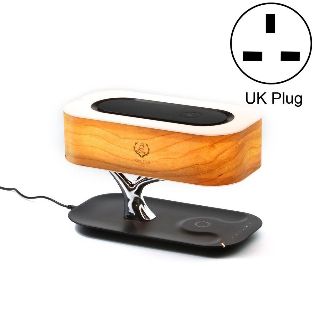 Wewoo - Chargeur sans fil de téléphone lampe de bureau haut-parleur Bluetooth haut-parleurprise britannique - Chargeur secteur téléphone