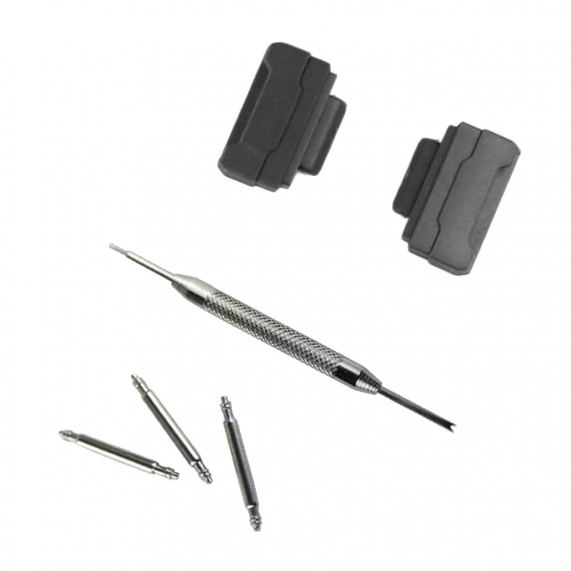 marque generique - 1 Set 16mm Lugs Adapters Kit Pièces De Rechange DIY Remplacement Blanc - Accessoires montres connectées