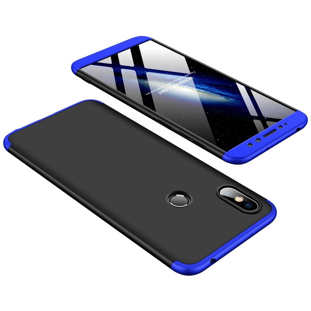 marque generique - Coque en TPU amovible mate trois pièces noir/bleu pour votre Xiaomi Redmi S2/Redmi Y2 - Autres accessoires smartphone