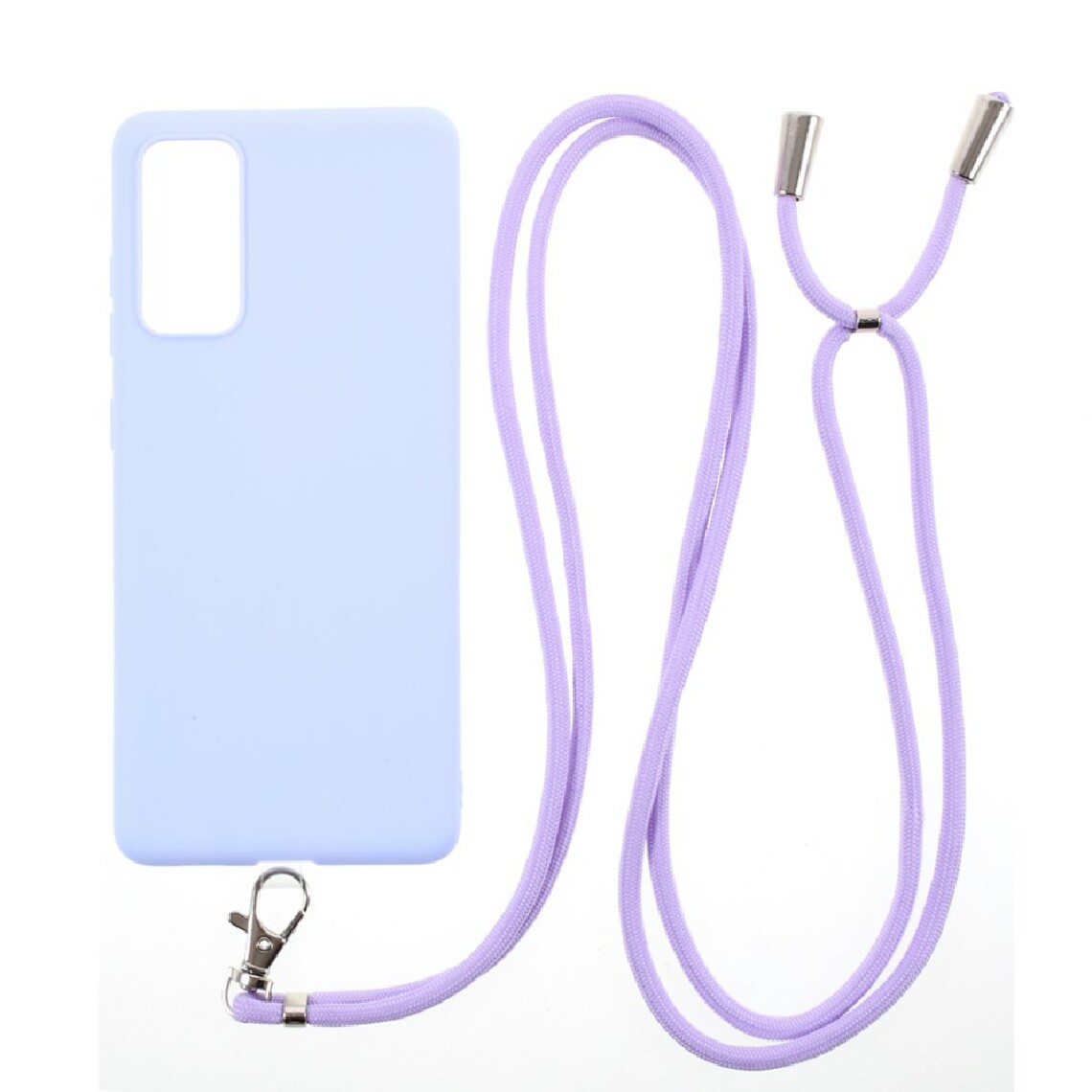 Other - Coque en TPU bonbon de couleur unie avec cordon bleu clair pour votre Samsung Galaxy S20 FE/S20 FE 5G - Coque, étui smartphone