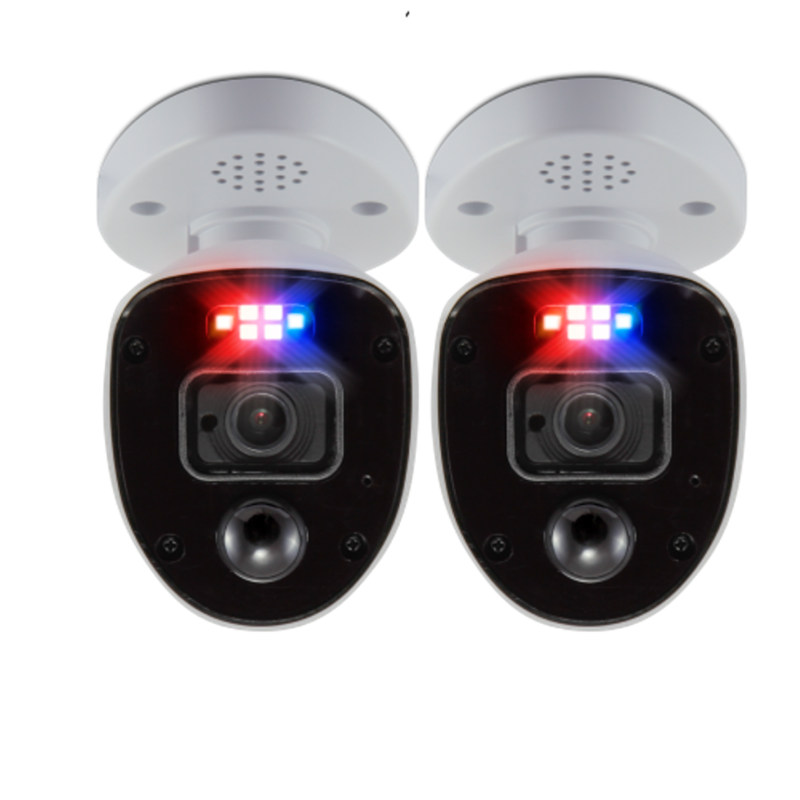 Swann - 2 caméras de sécurité Enforcer avec feux clignotants de type police et sirène - Caméra de surveillance connectée