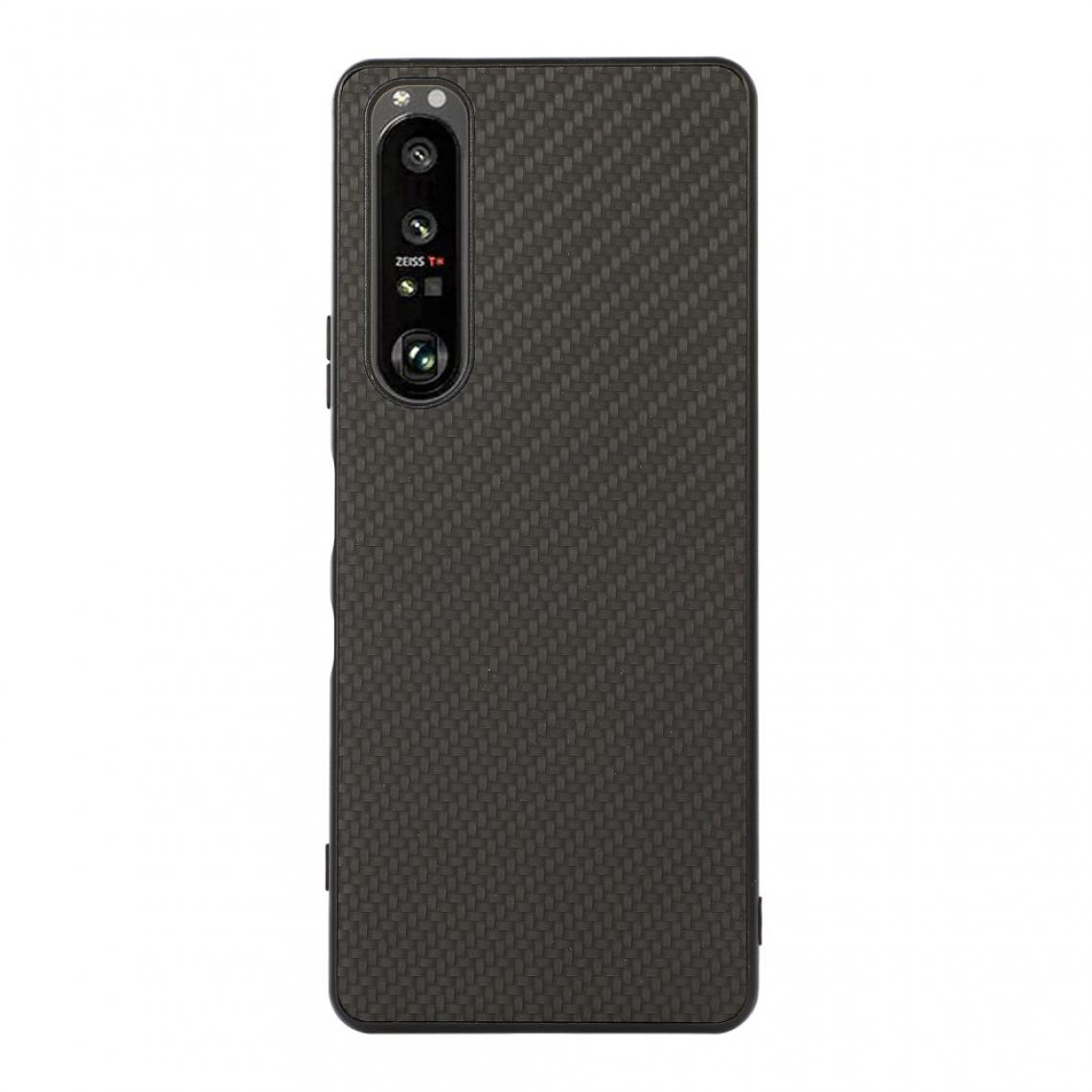 Other - Coque en TPU + PU Texture en fibre de carbone bien protégée noir pour votre Sony Xperia 1 III - Coque, étui smartphone