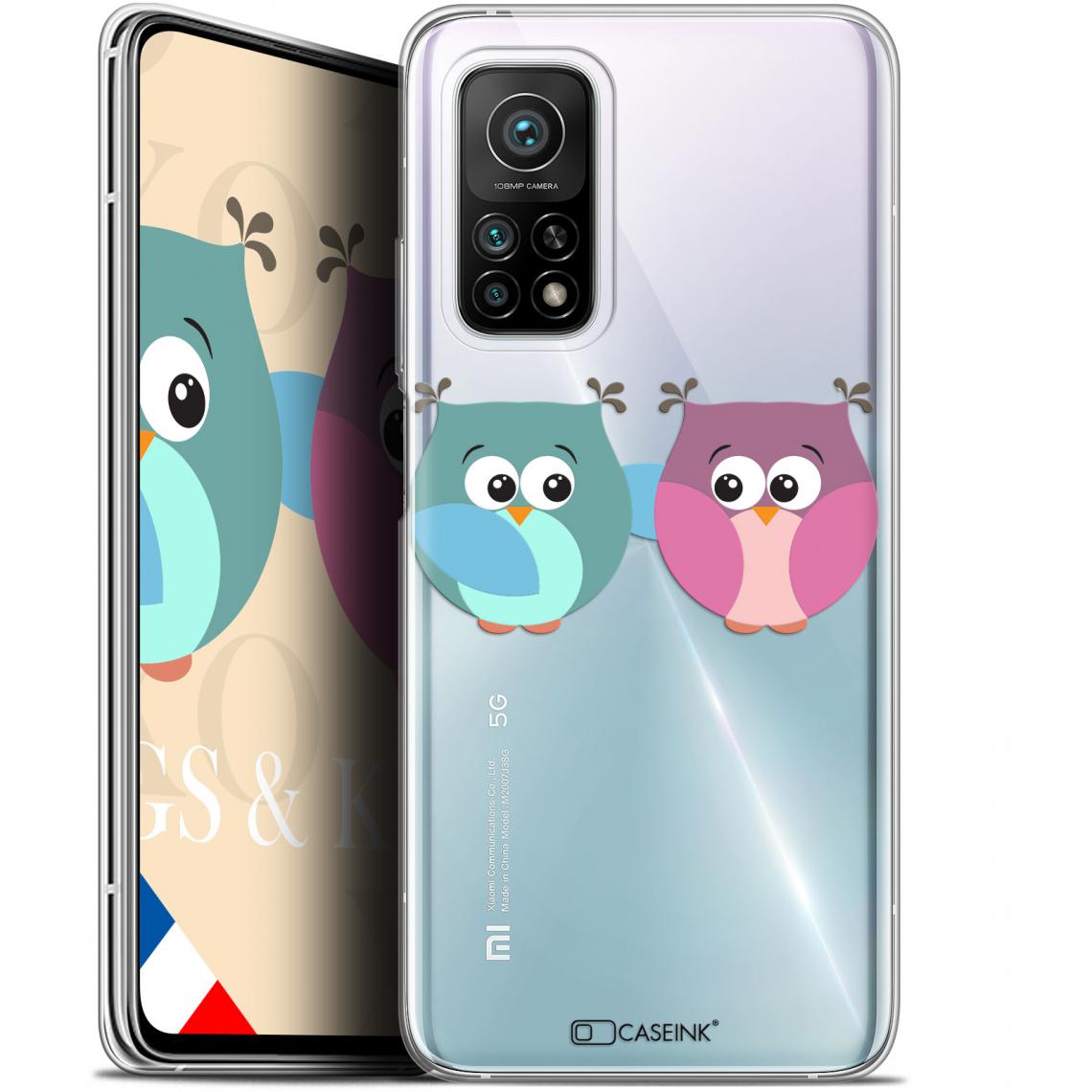 Caseink - Coque Pour Xiaomi Mi 10T / 10T Pro 5G (6.67 ) [Gel HD Collection Love Saint Valentin Design Hibous à deux - Souple - Ultra Fin - Imprimé en France] - Coque, étui smartphone