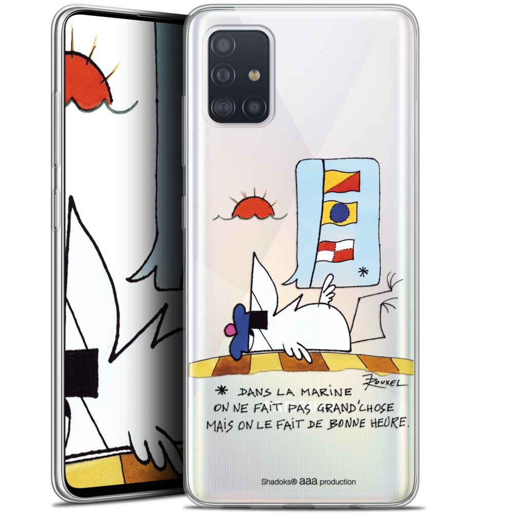 Caseink - Coque Pour Samsung Galaxy A51 (A515) (6.5 ) [Gel HD Collection Les Shadoks ? Design La Marine - Souple - Ultra Fin - Imprimé en France] - Coque, étui smartphone