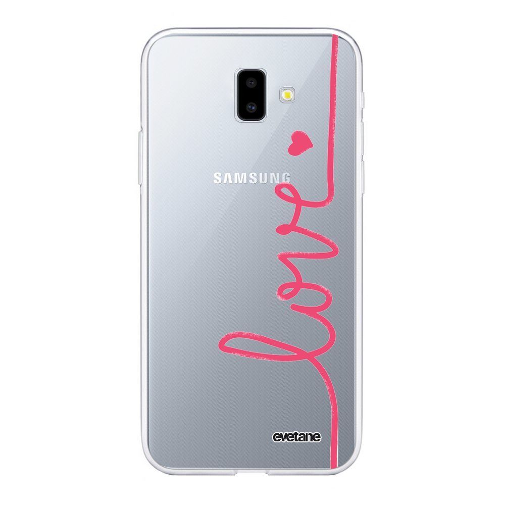 Evetane - Coque Samsung Galaxy J6 Plus 2018 souple transparente Love Motif Ecriture Tendance Evetane. - Coque, étui smartphone